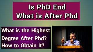 Is PhD End | What is After Phd | Milton Joe