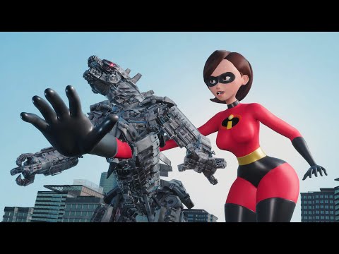 Mechagodzilla vs Elastigirl