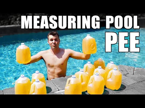 How to measure HOW MUCH PEE IS IN YOUR POOL
