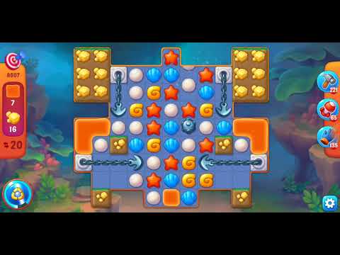 Fishdom. 8607 one shot 🎯 level