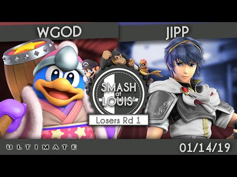 wgod (Dedede) vs. Jipp (Marth) - Losers Rd 1 - Smash @ Louis' #1