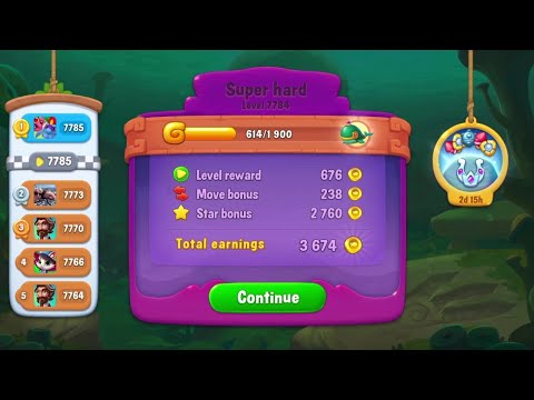 @Fishdom Win Strikes Level 7761 - 7784, Win Underwater Race. Got Rewards.