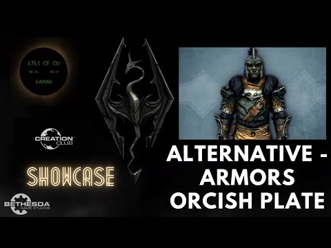 Skyrim Creation Club Alternative Armors - Orcish Plate Showcase