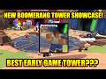 New Boomerang Tower Showcase In The Tower Defense Simulator Update