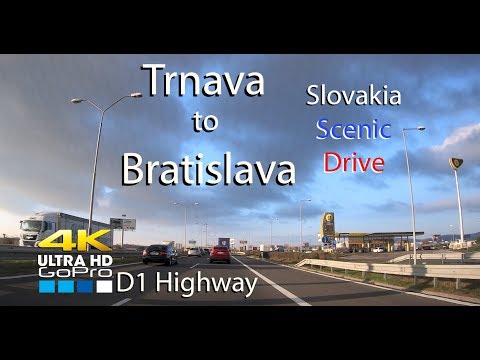 Slovakia Scenic Drive - Trnava to Bratislava D1