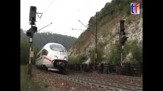preview picture of video 'ICE, IC, IR, RE, BR 101 Solofahrt, Fahrbetrieb Geislinger Steige, 20.09.2009.'