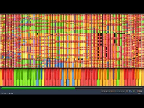 [Black MIDI] Synthesia - What does the Fox Say? 2 Million Notes - The Fox - Ylvis ~ Gingeas