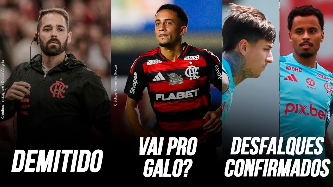 FLAMENGO VENDERÁ MATHEUS GONÇALVES POR 56 MILHÕES? | AUXILIAR DEMITIDO | PULGAR E ALLAN LESIONADOS