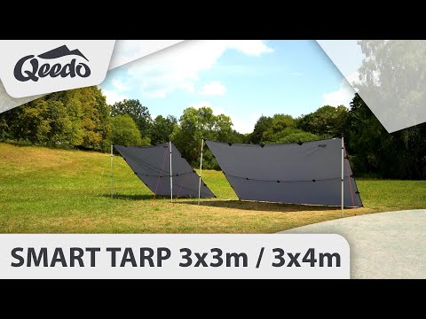 qeedo Smart Tarp 3x3m / 3x4m (2019) Sonnensegel Aufbauvarianten