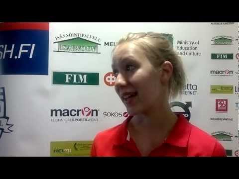 EICC2012 Emilia Soini FIN:"Pelaaminen oli vähän vaikeampaa tänään"