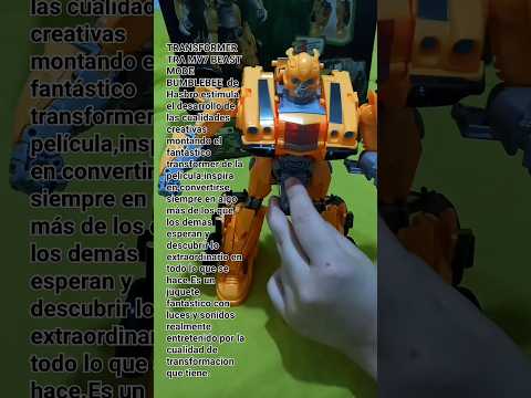 Transformers Bumblebee Beast Mode – Action Figure 25 Cm Con Luci E Suoni – 3 Modalità (Robot, Veicolo, Aquila)