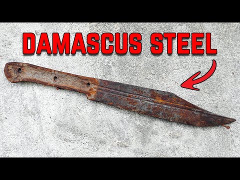 Restoration of Rusty KNIFE - Made From an old DAGGER