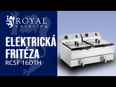 video - Elektrická fritéza - 2 x 16 l - 400 V