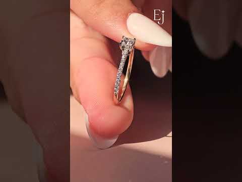 Princess Cut Hidden Halo Ring | Budget-Friendly Diamond  | Earthly Lab Grown Diamond Jewellery