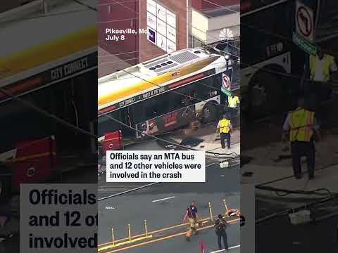 At least 30 people were injured in a Maryland bus accident