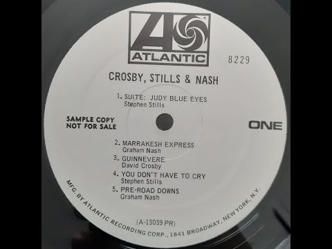 Crosby Stills & Nash-Debut Album MONO Promo LP Alternate Mix