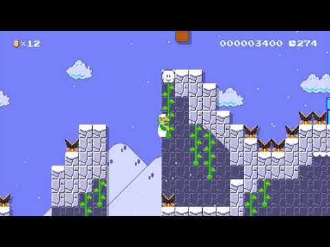 Frosty Meadow by Pablσ 🍄 Super Mario Maker 2 #aim 😶 No Commentary
