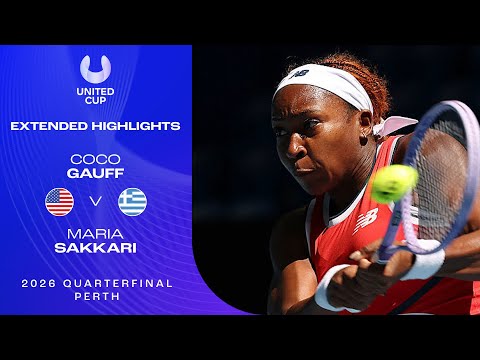 Coco Gauff v Maria Sakkari Extended Highlights | United Cup 2026 Quarterfinal