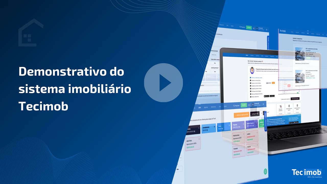 Demonstrativo do sistema imobiliário Tecimob