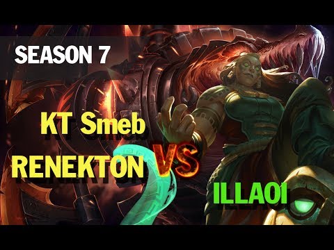 lol esports highlights KT Smeb plays RENEKTON TOP vs ILLAOI