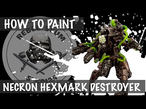 Warhammer 40K: How to Paint Necrons Hexmark Destroyer