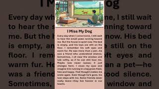 I Miss My Dog  #learnenglish #boostyourconfidence #improveenglish#affirmations #miss #dogs