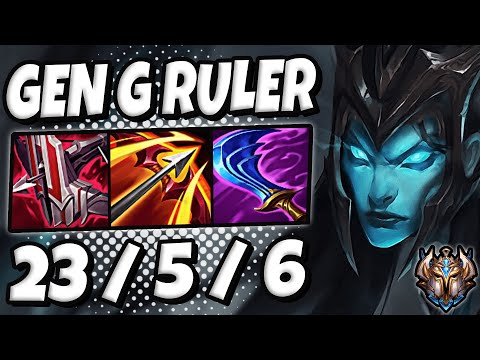Kalista vs Jinx ADC [ Gen G Ruler ] Patch 12.7 Ranked Challenger Korea ✅