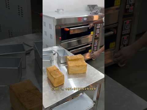 2 Deck Oven With Bread Slicer | Bakery Equipments | Bread, Bun, Rusk Factory Making Process #bakery