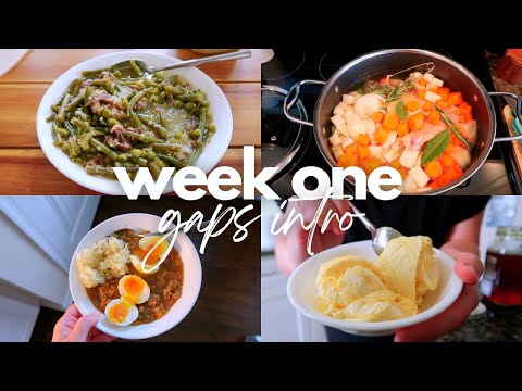 What I Eat in a Week on the GAPS INTRO DIET | 4.4lb weight loss in ONE WEEK (gut healing protocol)