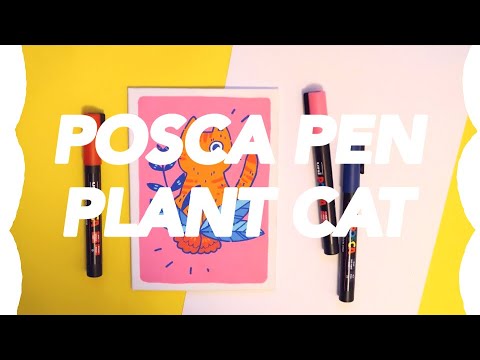 MINI CANVAS 001 // POSCA PEN SPEEDPAINT