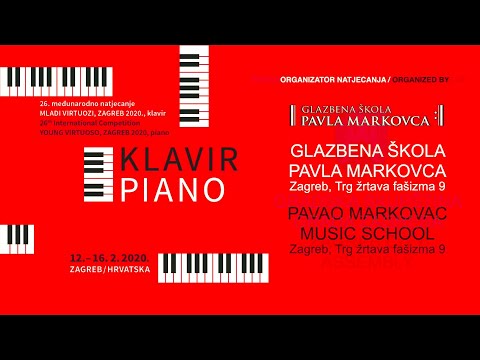 Vladlen Petrov plays on the 26th International Competition YOUNG VIRTUOSO, ZAGREB 2020, final