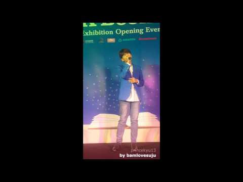 [HD]160926 Ryeowook K-Books Exhibition opening event - "어린왕자" to the end