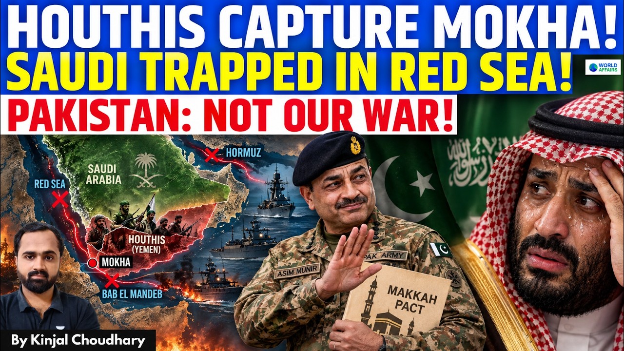 Houthis Capture Mokha: Saudi Arabia Trapped in Red Sea, Pakistan Refuses Makkah Pact Action | Kinjal