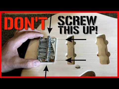 How to properly install a guitar or bass bridge (QUICK TIPS)