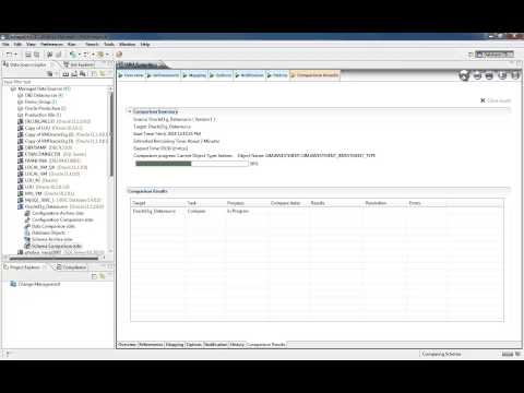 Comparing Schemas with DB Change Manager
