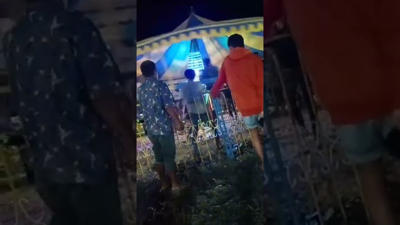 detik-detik wahana pasar malam ambruk