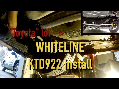 Whiteline rear subframe inserts installation, Toyota GT86 (Subaru BRZ)