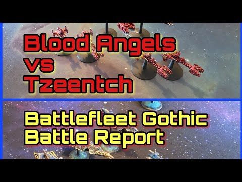 Battlefleet Gothic: Blood Angels vs Tzeentch Scenario Two "The Bait" Battle Report