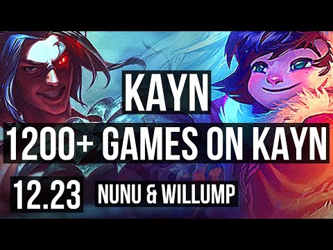 KAYN vs NUNU (JNG) | 1/1/15, 2.0M mastery, 1200+ games | EUW Grandmaster | 12.23