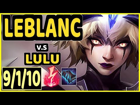 SERTUSS (LEBLANC) vs LULU - 9/1/10 KDA MID CHALLENGER GAMEPLAY - EUW