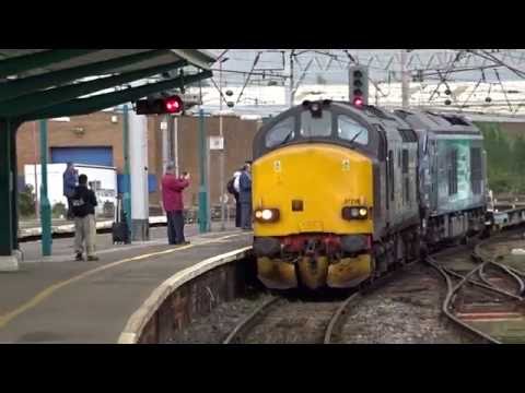 37218 & 68025 'Superb' DRS Passes Carlisle With Toots 01/10/16