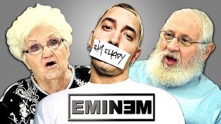 Video thumbnail of "ELDERS REACT TO EMINEM"