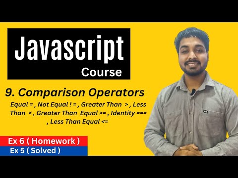 Comparison Operators In Javascript Javascript Tutorial In Hindi 9