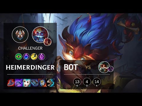 Heimerdinger Bot vs Miss Fortune - BR Challenger Patch 10.8