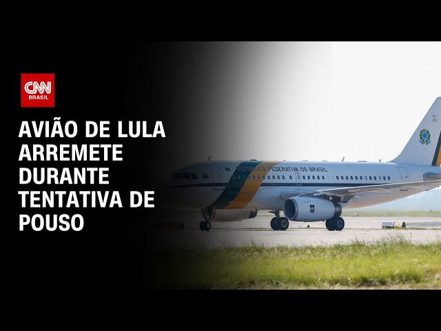 Avião do presidente Lula arremete durante tentativa de pouso em Sorocaba | CNN 360°