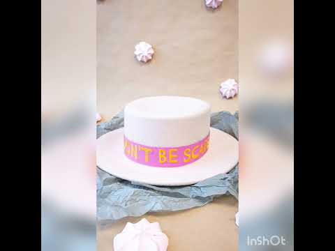 Фетровая шляпа как торт своим руками с лентой с надписями #Shorts