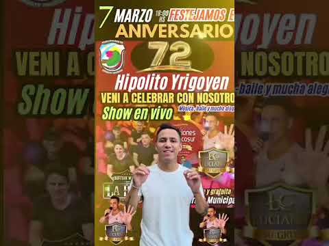#misiones #argentina #musica #fiesta #aniversario 72 "HIPÓLITO YRIGOYEN"