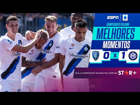 Gols e lances de Empoli x Internazionale