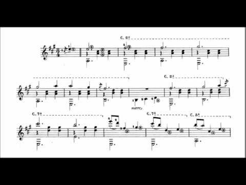 Francisco Tarrega - Gran vals (audio + sheet music)