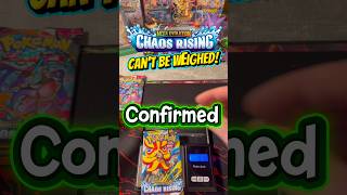 CONFIRMED‼️Chaos Rising Can’t Be Weighed 🙌 #pokemon #shorts